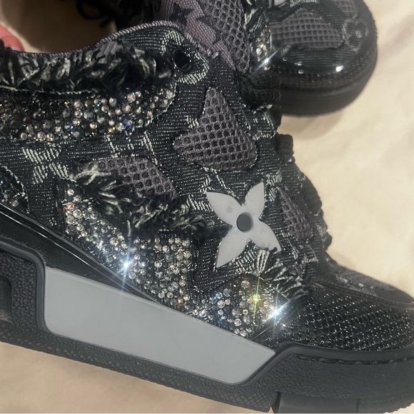 Louis Vuitton Skate Trainer Black Swarovski Monogran - Picture 8 of 11